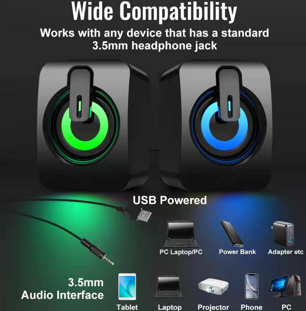 RGB Gaming Computer Speakers